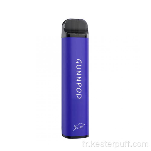 2000 Puffs Gunpod 20 saveurs en gros vape jetable